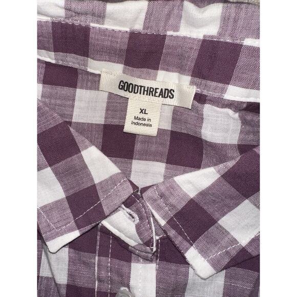 Goodthreads Short Sleeved Button Down Shirt Size XL - Picture 3 of 8